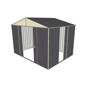 Build-a-Shed 3.0 x 2.3 x 2.3m Triple Sliding Door Shed - Grey