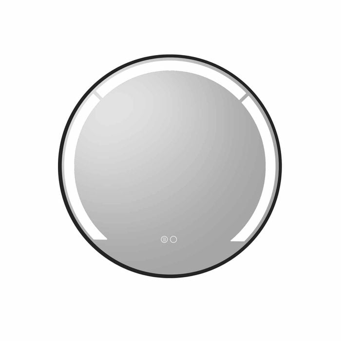 Costway 60cm Round LED Bathroom Mirror Anti-Fog Wall Decor