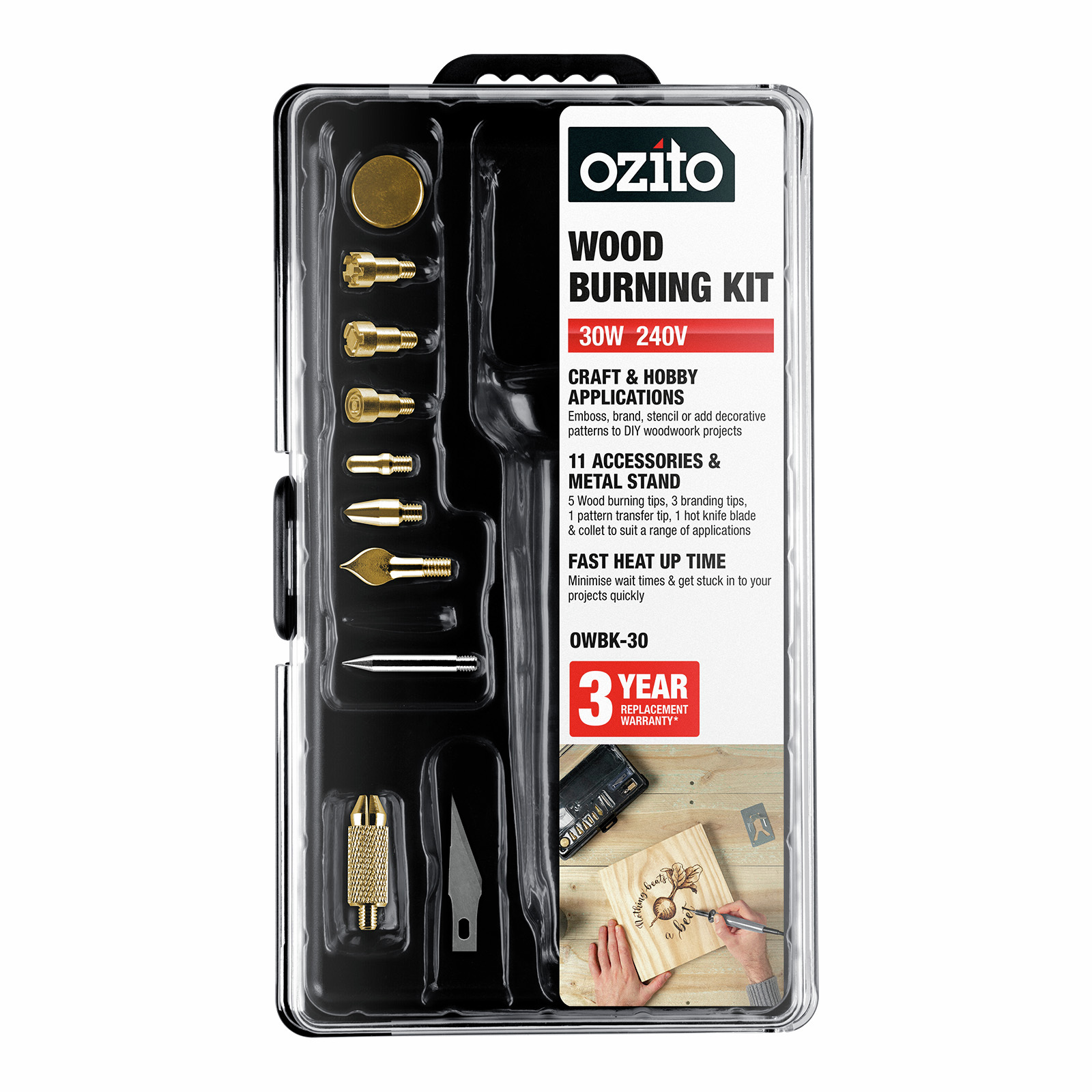 Bunnings wood burning kit discount
