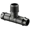 Toro 19mm Barbed x 15mm BSP Barbed Male Threaded Tee