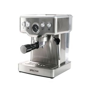 Spector Professional Espresso Coffee Machine with Milk Jug Silver