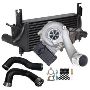 Upgrade Billet Turbo Charger With 75mm Intercooler & Hoses For Nissan Pathfinder R51 Yd25 2.5l 2010 Onwards