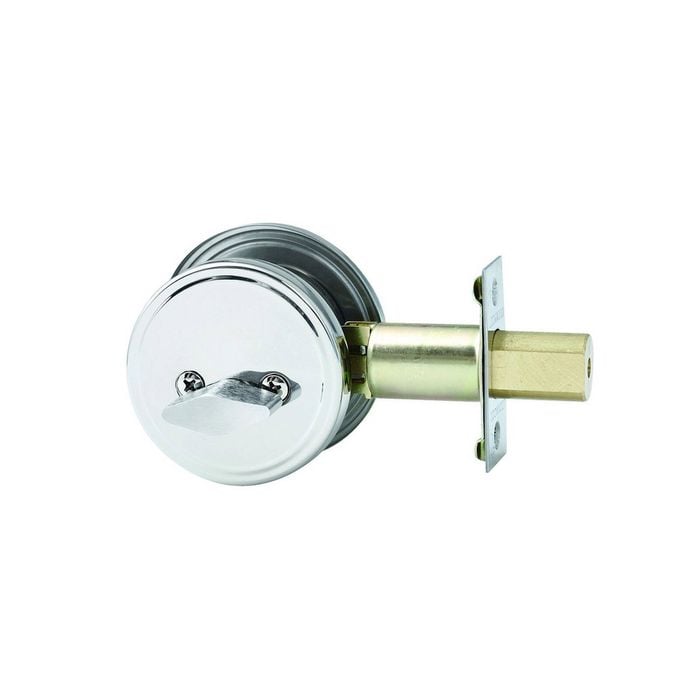 Lockwood Satin Stainless Steel Symmetry Single Cylinder Deadbolt