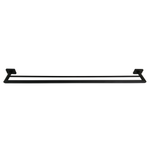 Barelli 900mm Matte Black Rigoni Double Towel Rail - 900mm