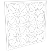 ProtectorAl 300-1200w x 300-1200h Gloss White/Satin White Morocco Unframed Composite Deco Panel