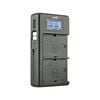 Jupio Dedicated Duo USB Charger w/ LCD For Canon LP-E6/LP-E6N Batteries