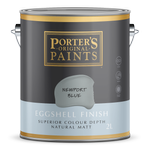 Porter's 2L Newport Blue Eggshell Finish Broadwall Washable Paint