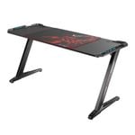 Eureka Ergonomic Z60 Black Gaming Desk with RGB Lights