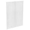 Kaboodle 900mm Provincial White Heritage Medium Pantry Doors - 2 Pack
