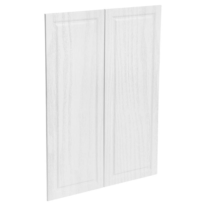 Kaboodle 900mm Provincial White Heritage Medium Pantry Doors - 2 Pack