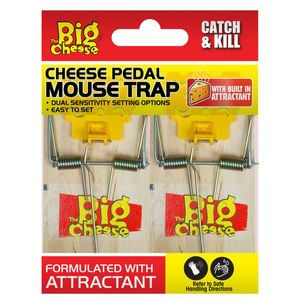 The Big Cheese Cheese Pedal Mouse Trap - 2 Pack