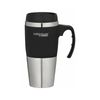 Stainless Steel Travel Mug Trim 450ml Black Thermos