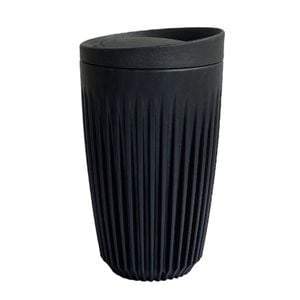 Huskee Charcoal Cup W Lid - 12oz
