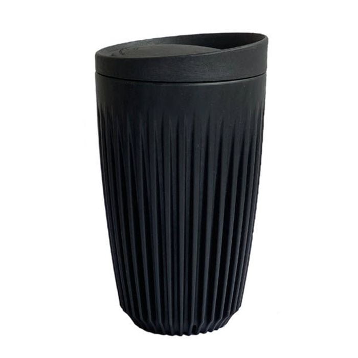 Huskee Charcoal Cup W Lid - 12oz
