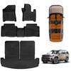 3D Heavy Duty Mats Boot Liner Floor Front&Rear for Hyundai SantaFe Santa Fe 6/7 Seater 2024-Onwards