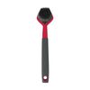 Avanti Scrubbing Brush Durable Silicone Bristles w/ Built-In Scraper