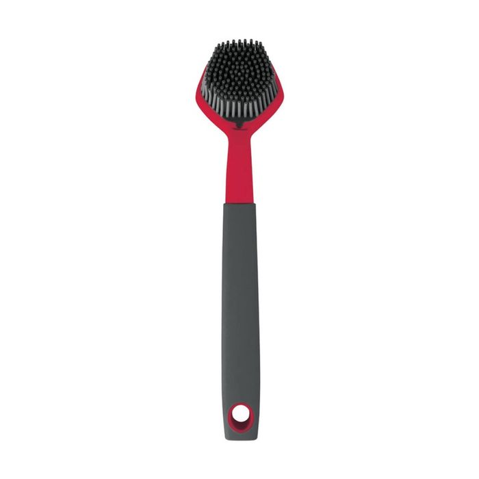Avanti Scrubbing Brush Durable Silicone Bristles w/ Built-In Scraper