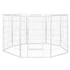 Pawz 32" Double Door Pet Crate With Divider White
