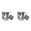 2PK Australian Flora Kangaroo 360ml Coffee Mug New Bone China