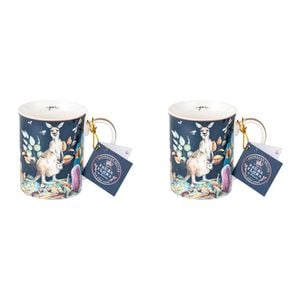2PK Australian Flora Kangaroo 360ml Coffee Mug New Bone China
