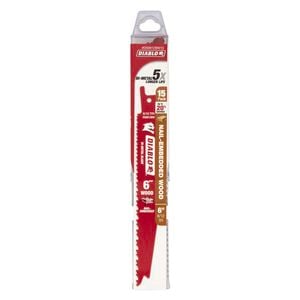 Diablo 150mm 6 / 12TPI Bi-Metal Wood and Nail Reciprocating Saw Blade - 15 Piece