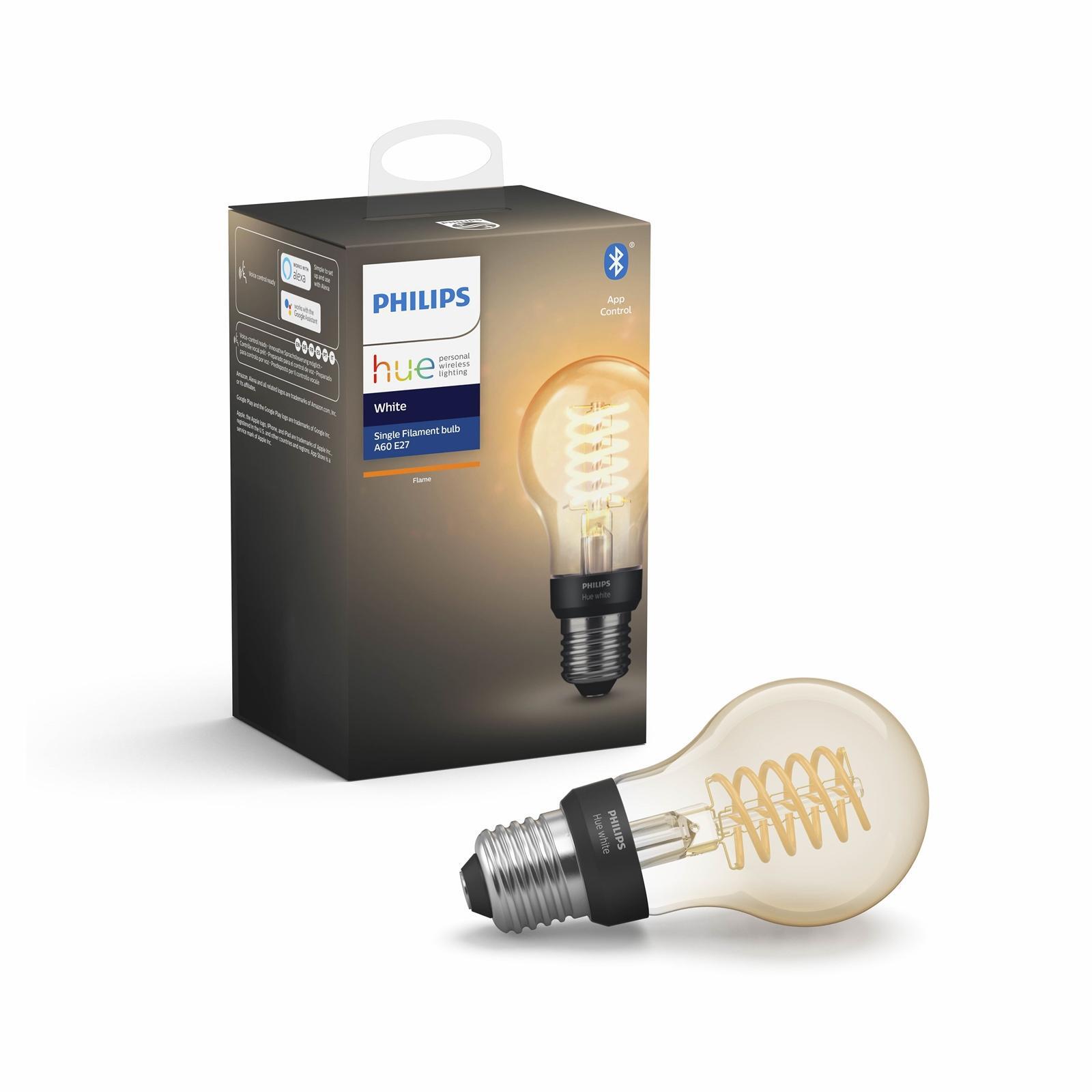 Philips Hue 7W A60 Home Auto Bluetooth Filament Dimmable LED ES Globe product image