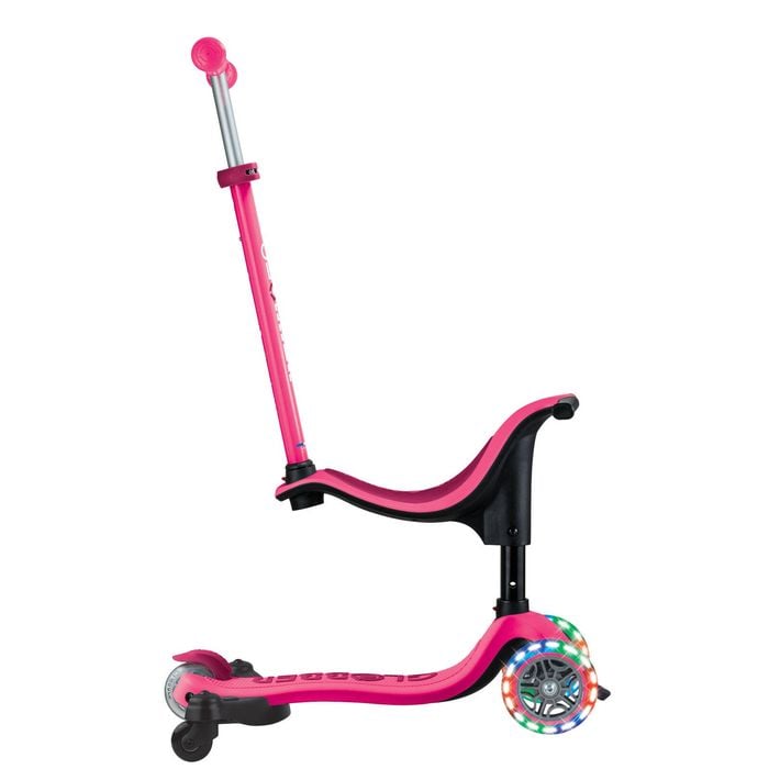 Globber Go Up Sporty Lights 360 - Fuchsia/dark Pink