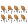 Levede 8pcs 42x46x84cm  Dining Chairs - Mustard