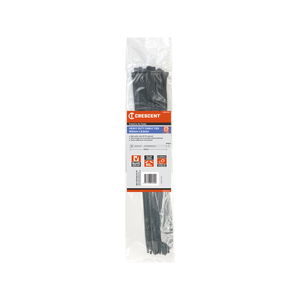 Crescent 812 x 9mm Heavy Duty Cable Ties - 25 Pack