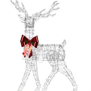 Christabelle 2.1m Christmas Reindeer Statue 800 LED Lights Indoor Outdoor Front Yard Lawn Decoration