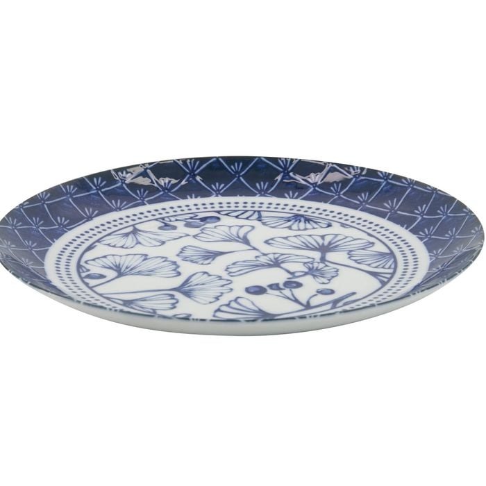 Tokyo Design Porcelain Plate Gingko Leaf Microwave Dishwasher Safe 20cm