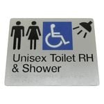 Bradley Braille Male And Female Toilet RH Sign 975-MFDT-RH-S