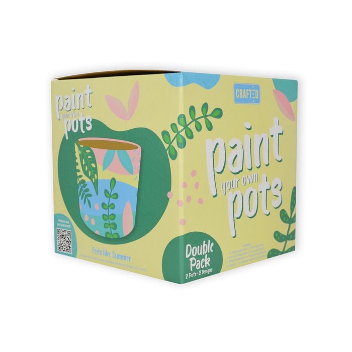 Crafted Paint Your Own Pots Feels Like Summer/In Bloom - 2 Pack