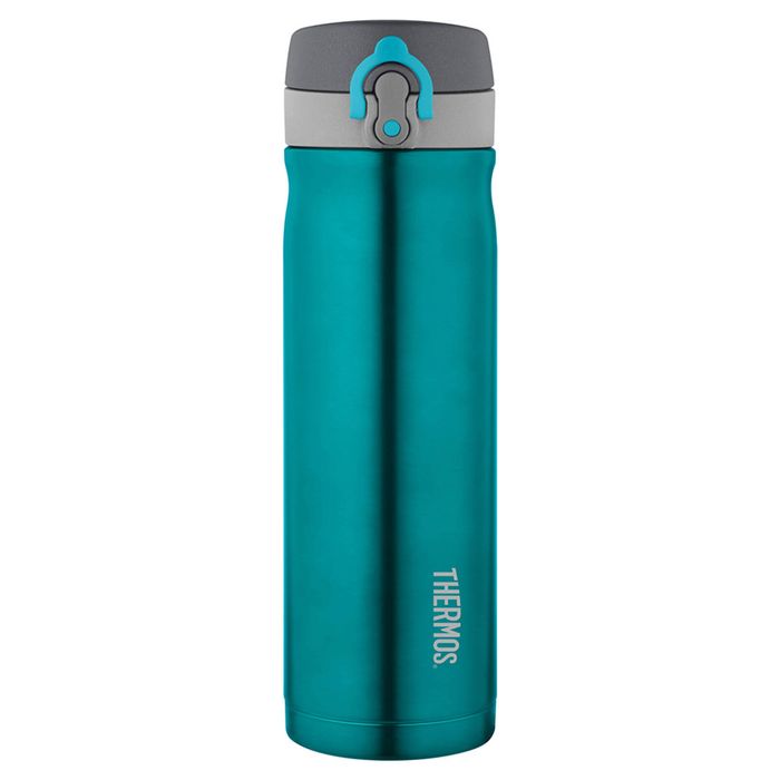 Thermos Vacuum Insulated Durable Stainless Steel Water Drink Bottle Teal 470ml