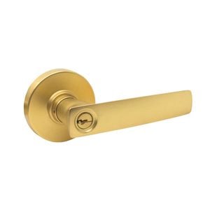 Gainsborough Neue Aurora Key in Lever Entrance Set in Satin Brass