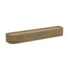 Flexi Storage Decorative Shelving 600 x 110 x 80mm Oak Coat Shelf With Hooks