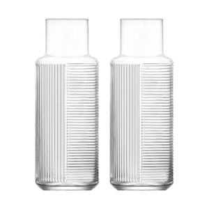 LAV Helen Glass Carafes - 1.2 Litre - Pack of 2