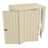 Build-a-Shed 0.8 x 2.3 x 2.0m Tunnel Shed Tunnel Hinged Door Plus Double Hinged Side Door - Cream