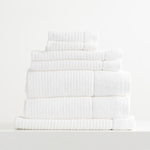 Renee Taylor Cambridge Textured 7 Piece Snow Towel Pack
