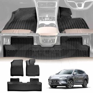 3D Floor Liner Carpet Complete Set for BYD SEALION 6 SEALION6 2024-Onwards Heavy Duty Rubber Car Mat