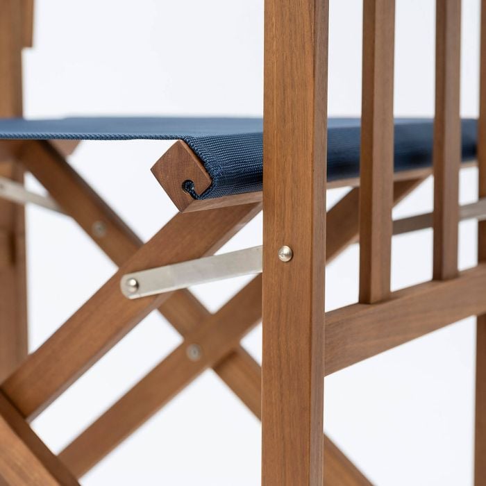 Mimosa Blue Timber Director's Chair - Bunnings Australia