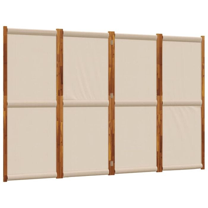 vidaXL 4-Panel Room Divider Privacy Screen Partition Foldable Paravent Taupe