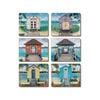 Cinnamon Cork Backed Coasters Set of 6 Boathouses
