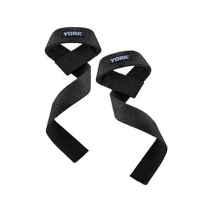 York Weight Lifting Straps Black Pair