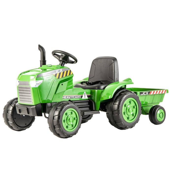 Costway 12V Kids Ride On Tractor Remote Control Green