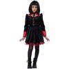 Gothic Vampiress Scary Horror Halloween Fancy Dress Child Girls Costume XL