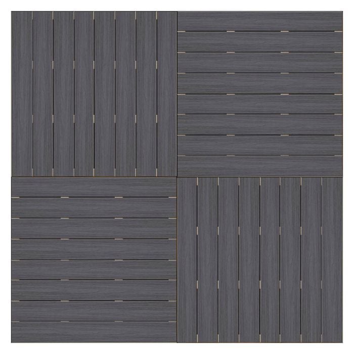 Good Times Decking 200 - 365mm High 2288 x 2288mm Ironwood Ekodeck 4 Module Kit