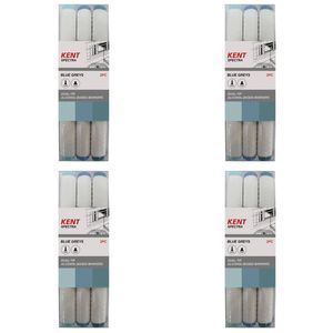 4x 3pc Kent Spectra Graphic Markers Brush Chisel Nib Drawing/design Blue Grey