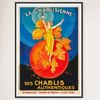 Galrie Elegant La Chablisienne Authentic Chablis Wine Vintage Poster for Home Decor, Black Frame, A3 30 x 42cm (12 x 16inch)