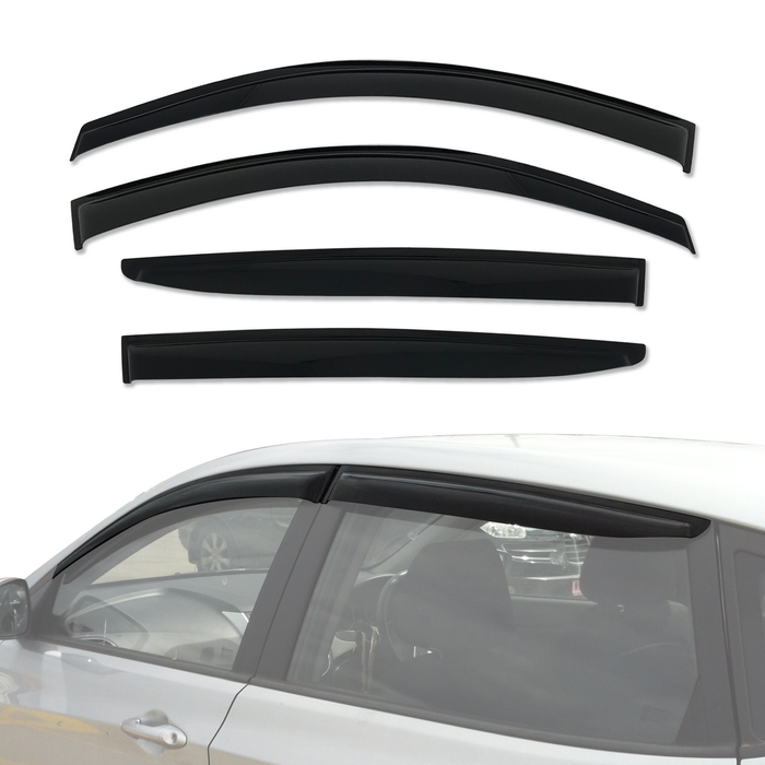 AUSGO Weather Shields for Hyundai Accent RB Series Hatch 5D 2011-2019 Weathershields Window Visors Wind Deflectors